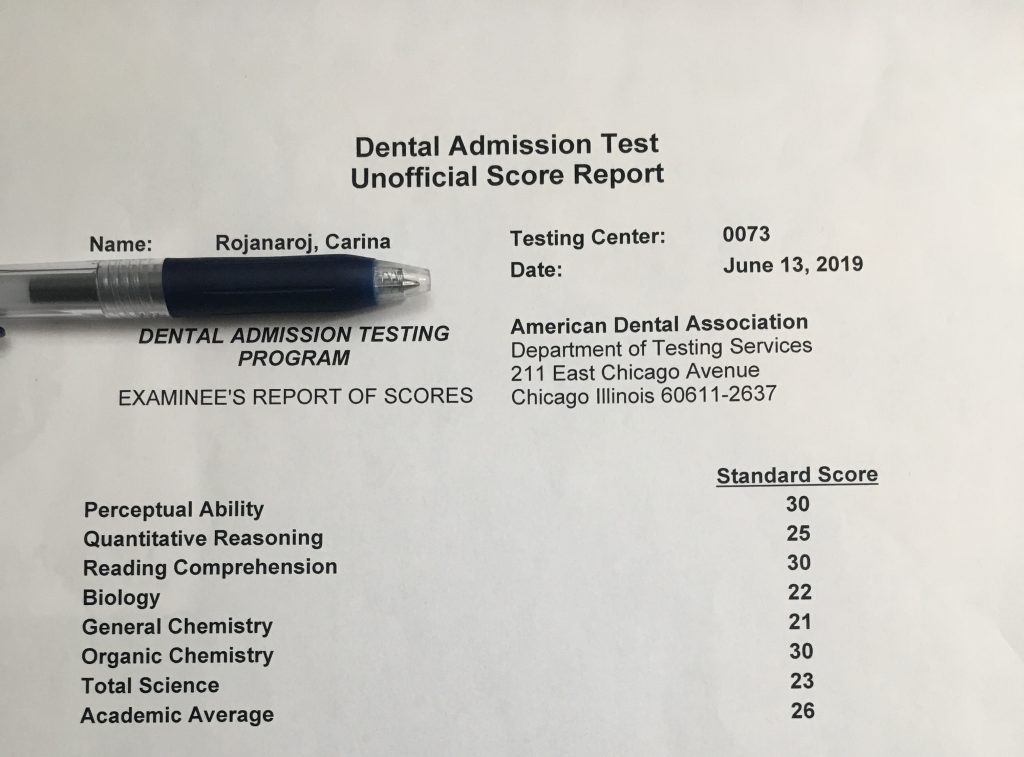 Carina Roj CrackDAT Dental Admission Test